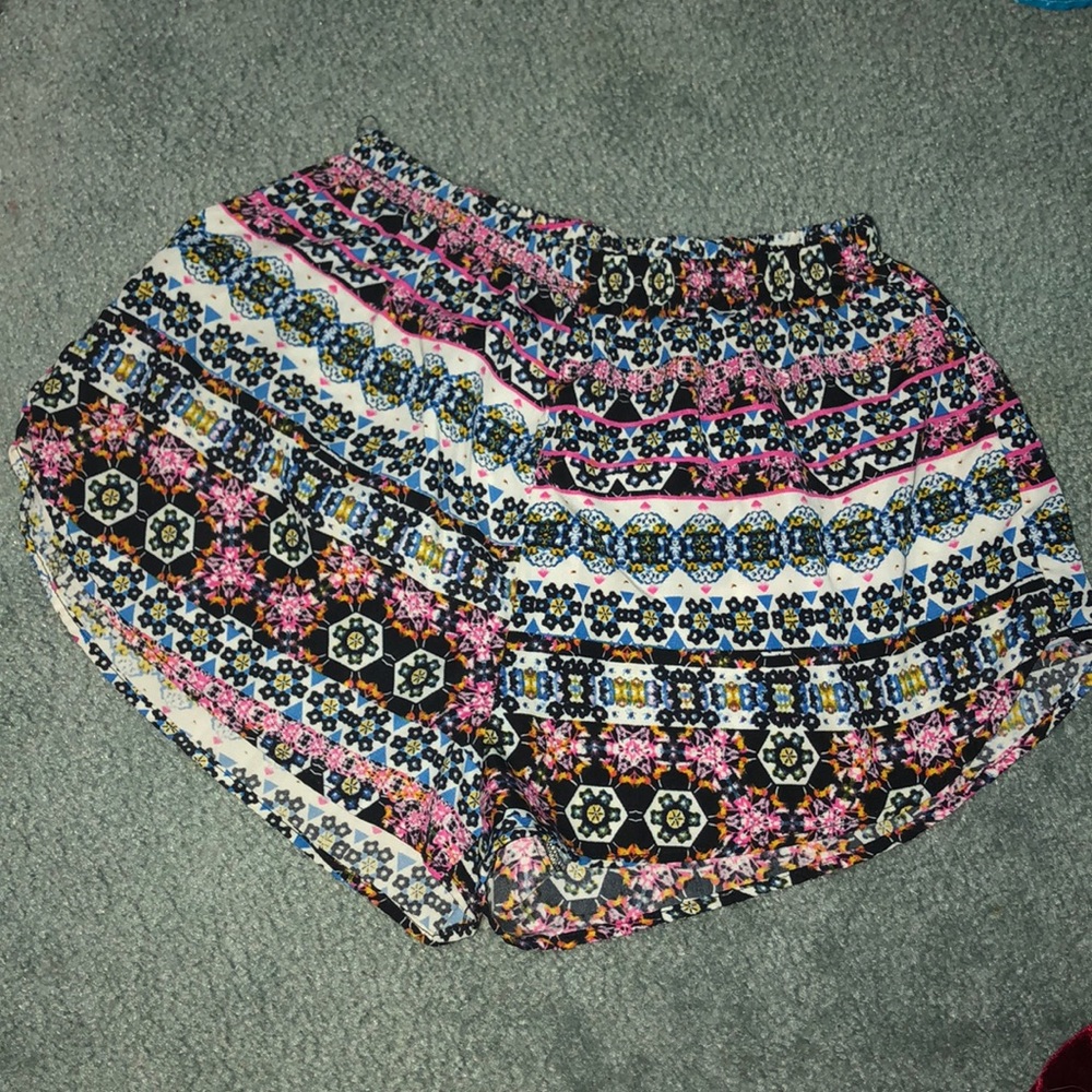 Colorful tribal pattern shorts